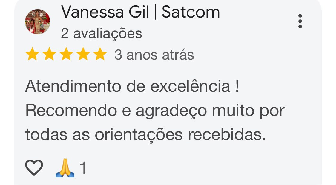 Avaliação de cinco estrelas publicada por Vanessa Gil
